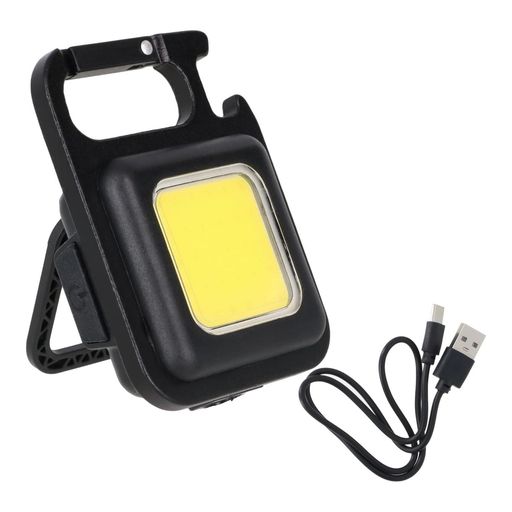 高儀(Takagi) EARTH MAN 3.7V 充電式 大光量 450ルーメン コンパクト LED ライト ブラック HLT-6LIBK USB充電式 USBケーブル Type-c 強力 マグネット付き カラビナフック 可動式スタンド 三脚取付穴