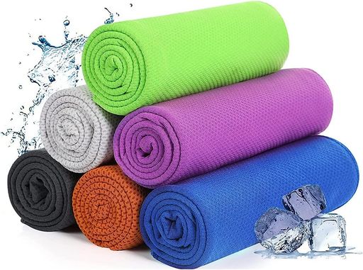 冷感タオル クールタオル 冷却タオル 大判100CM*30CM 100%冷感繊維使用 熱中症対策...