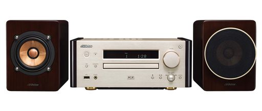 JVCケンウッド Victor コンパクトコンポ ハイレゾ音源再生/Bluetooth対応 ウッドコ...