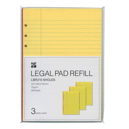 伊東屋 LEGAL PAD REFILL A5サイズ 3冊パック