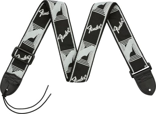  ストラップ 2” Monogrammed Strap, Black/Light Grey/Dark Grey