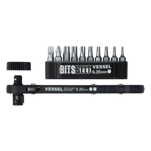 ビット10本付 ビット径:6.35mm 全身焼入 ビット材質:クロムバナジューム鋼