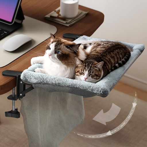 樂天商城 - JUNSPOW 猫ベッド ワンタッチ折りたたみ 省スペース ラビットファー 耐荷重 20kg 多機能ペットベッド