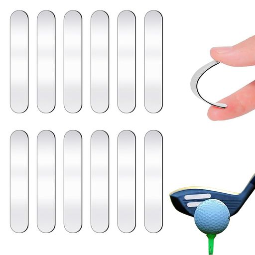 【銀色の薄型鉛テープ クラブヘッドの微調整に】 銀色の薄型鉛テープ12枚セット。1枚あたり約3gのウエイトで、パターやアイアンのヘッドに貼り付けることで、スイングバランスの微調整をサポートします。 【切って貼るだけの簡単カスタマイズ 必要な分だけ自由に調整】 はさみで簡単にカットでき、必要な長さや枚数を組み合わせて使用できます。剥がしても粘着力が持続しやすい設計のため、試行錯誤しながら最適なバランスを見つける際に便利です。 【スポーツ用具への使用を考慮した粘着素材】 ゴルフクラブやラケットなど、スポーツ用具に直接貼り付けられるよう、適度な粘着力と剥がしやすさを両立させた粘着面を採用しています。用具を傷めずに調整が可能です。 【ゴルフからテニスまで 多様なラケットスポーツのウエイト調整に】 主にゴルフクラブのヘッドウエイト調整にご利用いただけます。その他、テニスやバドミントンのラケットなど、スポーツ用具のバランス調整やグリップエンドへのウエイト追加にもお試しいただけます。
