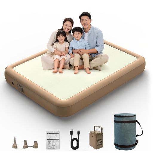 【2026春夏限定・お花見に最適】キャンプマット 高速設営/撤収 電動ポンプ内蔵 イ...