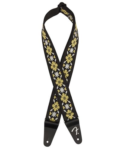 乐天商城 - Fenderフェンダーカナダ製楽器用ストラップPasadenaWovenStrapYellowClover2”
