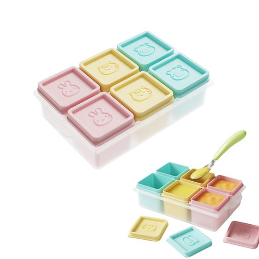 【6セットの組み合わせで】:小分け保存容器セットには6セットの小分割トレイが含まれており、各セットの設計は精巧で、独立して多種類の補助食を分離保存することができ、野菜の泥、果物の泥、肉の泥にかかわらず、簡単に分類することができ、串の味を避けることができる。 【食品の鮮度を維持する】:小分け保存容器は良質なシリカゲル材質を採用し、柔らかくて丈夫で、蓋の密封性が強く、食品の漏れを効果的に防止することができる。冷蔵庫で冷やしても冷凍しても、食べ物の鮮度を保つことができます。 【補食の作成と保存】:保護者たちは1週間の補食を事前に作成し、野菜の泥、果物の泥、肉の泥などをそれぞれ小分け保存容器に入れて冷凍保存することができる。必要な時に取り出して解凍すれば、赤ちゃんのために栄養豊富な食事を迅速に準備することができます 【多機能用途 】:小分け保存容器は赤ちゃんの補食保存に適しているだけでなく、小型製氷トレイとしても使用でき、家庭の日常需要を満たすことができる。赤ちゃんが大きくなるにつれて、これらの容器はおやつやハーブなどの保存にも使用でき、本当に1物多用を実現することができます。