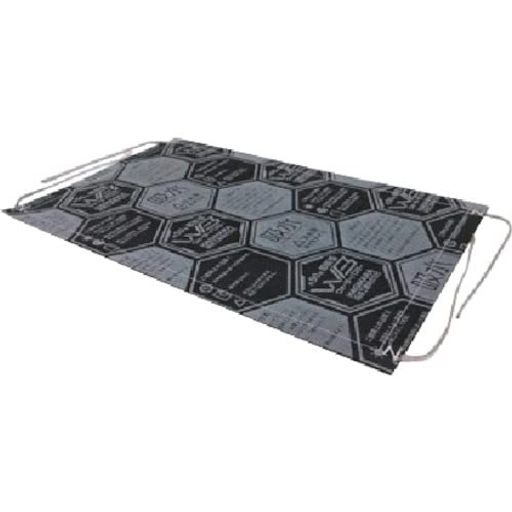 ●吸水後重量(kg):10●吸水前本体寸法(mm)縦x横x厚さ:525x340x2.5●吸水後寸法(mm)縦x横x厚さ:520x320x140●吸水時間:90秒●使用量目安:間口2m、高さ0.5mの場合、約4袋(28枚)、間口4m、高さ0.5mの場合、約7袋(49枚)●保管期間:7年(暗所で未開封のまま保管した場合の期間年数)●質量:100g(吸水前)、約10kg(吸水後)●色:ブラック/グレー●材質/仕上:不織布:ポリエステル、不織布袋内容物:高分子吸水材(SAP)、吸水紙●原産国:日本●コード番号:307-3218