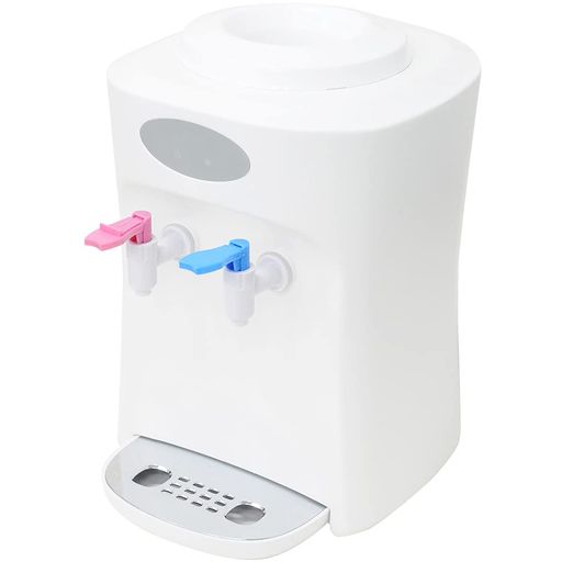 SUGGEST ウォーターサーバー 卓上 温水 冷水 ペットボトル2L対応 家庭用 チャイルドロック付き 幅28.5x奥行34x高さ41.5cm ペットボトルサーバー (ホワイト)