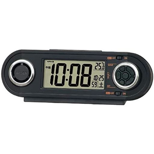 電波修正機能(40kHz/60kHz自動選局・受信OFF機能つき)、大音量合成音アラーム(30パターン) アラーム2チャンネル、アラームオートストップ機能(約5分間)、スヌーズつき 音量切替(大、小)、アラームモニター機能、ライトつき 2099年までのフルオートカレンダー機能 温度表示(温度測定範囲:0°C~40°C 測定精度:プラスマイナス2°C)、12時間制/24時間制切替式