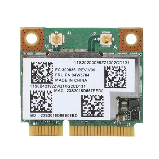 Ongwan PCI-Eネットワークカード 2.4G/5G Bluetooth 4.0 無線LAN WiFi PC用デュアルバンド300Mミニネットワークカード04W3746 Lenovo 対応