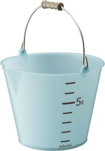 リス(RISU) バケツ ペールペールバケツ スカイブルー 8L 割れにくい 注ぎやすい口元 おしゃれ 清掃用品 ガーデニング