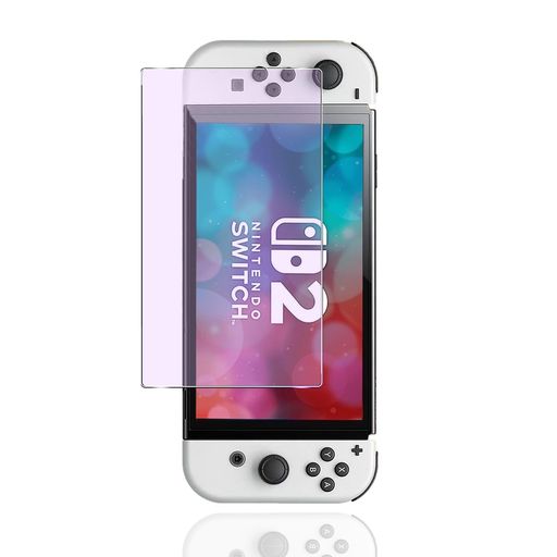 🌠【対応機種】Nintendo Switch2 のために専用設計です。ご購入前、ご設備の型番をご確認いただきます。 🌠【ブルーライトカット、目の疲れ軽減】Nintendo Switch2 ガラスフィルム ブルーライトカット率98%、先進ブルーライトカット反射技術によりブルーライトを大幅にカットでき、目に掛かる負担を軽減し、効果的に近視を予防でき,ブルーライトから目を守りディスプレイを、長時間眺める方に効果を発揮します。ブルーライトカットタイプはその特性としてクリアタイプと比較して屋外では紫色の反射、画面のカラーは黄味がかった色となります。 🌠【高耐久撥油コーティング】フィルム表面に施された高耐久撥油コーティングにより、指紋や汚れが付きにくくになっています。また超薄デザインで、操作は違和感なくスムーズに行えます。 🌠【 業界高硬度9H】9H硬度を持つ高品質素材に、ハードコーティングが施されており、日常生活でできうる傷はもちろん、外部からの衝撃をフィルムをもしっかりと吸収し、本体画面へのダメージを最低限まで抑えます。