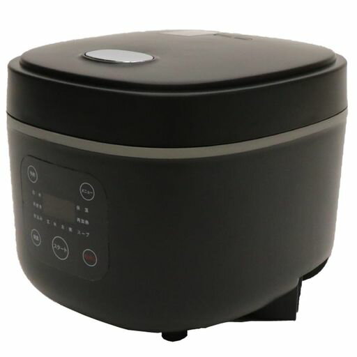 【ヒロコーポレーション】コンパクトライスクッカーHK-CRC033合炊き炊飯器(ブラック)