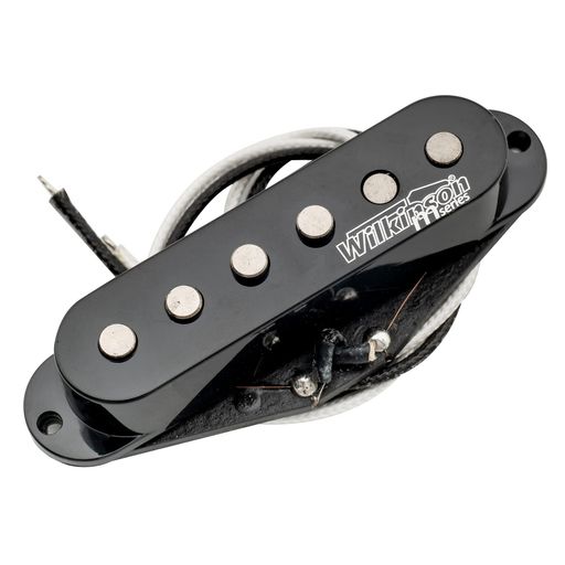 Wilkinson ヴィンテージトーン Alnico 5 Staggered シングルピックアップ ストラトスタイルのエレキギター ネック用、ブラック