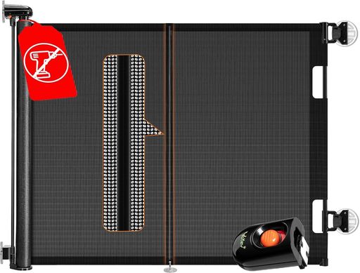 Ycozy 二代ベビーゲート 穴あけ不要 ロール 革新版補強サポートバー 安全ペットゲ...