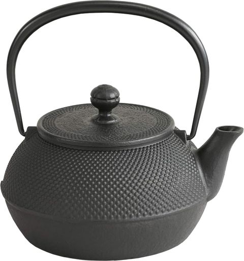岩鋳 Iwachu 鉄瓶 7型アラレ IH対応 黒焼付(釜焼) 0.9L 南部鉄器 11720