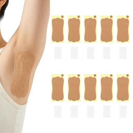 多部位対応:脇の下だけでなく、足裏など様々な部位に使用可能。夏の汗対策に幅広く活躍します。 ダブル吸汗構造:吸汗コットン層が汗を素早く吸収し、表生地がベタつきを抑える二重構造で、汗染みや黄ばみをしっかりガードします。 高通気性粘着加工:水紋状の粘着層が通気性を確保し、長時間使用しても蒸れにくく、強力粘着で剥がれにくい設計です。 薄型・目立たないデザイン:厚さわずか2mmの肌色薄型設計で、洋服の下に貼っても透けにくく、違和感なく使用できます。敏感肌対応・無香料。 10枚入り・使い捨て:お得な10枚セットで毎日の汗対策に便利。パッドサイズは9.7cmx4.7cm、男女兼用で使いやすい使い捨てタイプです。