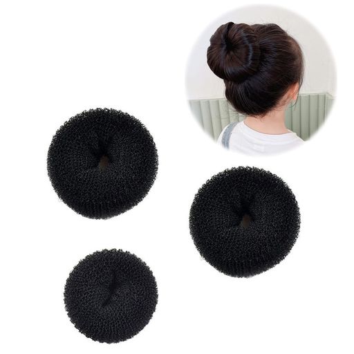 FsGrg お団子ヘアーヘアアレンジ ヘアピン ドーナツ お団子グッズ お団子スポンジ ...