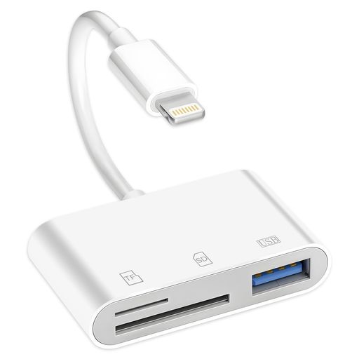 【2026 MFi認証品】カードリーダー iphone sdカードリーダー 3in1 USB/TF/SDカード...