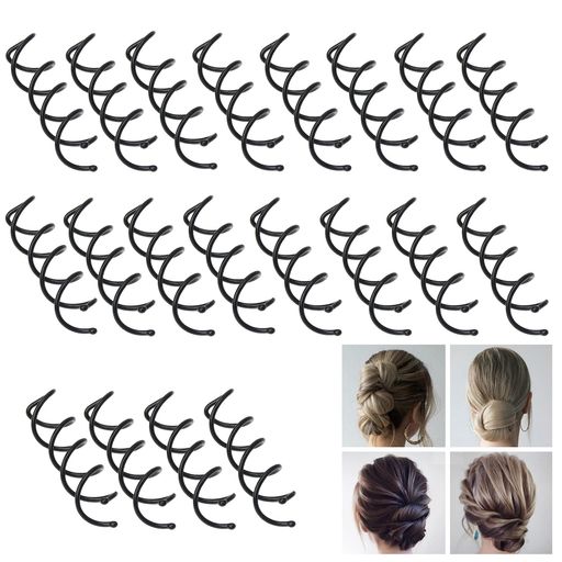 Coollooda スクリューピン 【20本セット】 スクリューヘアピン 髪飾り ヘアクリッ...