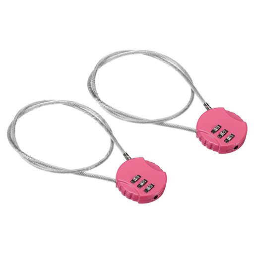 [仕様]ワイヤーサイズ:50cmx3 mm(長さx直径)。カラー:ピンク。ロック高さ: 4cm 。セット内容:一体型ダイヤル錠セキュリティワイヤーx2個。 [3桁ダイヤル式ロック]3桁の組み合わせは解読が難しく、盗難を防ぐセキュリティ係数が高くなります。3桁のパスワードの組み合わせで、桁のパスワードの組み合わせで、ロックが解除される可能性が低くなり、安全性が高まります。 [素材]ワイヤー:スチール。ワイヤーロープは防錆性、防水性、耐久性に優れています。長くご利用いただけます。ダイヤル式ロックは亜鉛合金で、防錆性、防水性に優れて、耐久性があり、長期間使用しても色あせしにくいです。 [一体型ダイヤル錠]ワイヤーとダイヤル錠が一体になったセキュリティーワイヤーで、素早く簡単に使用できます。バッグの盗難を防ぐことができます。 [様々な用途で]お好みに応じてパスワードを設定できるため、セキュリティが向上します。旅行、キャンプ、日常使用にできます。スーツケース、荷物、自転車、バックパック、ツールボックス、家具など、さまざまなアイテムを保護するために使用できます。