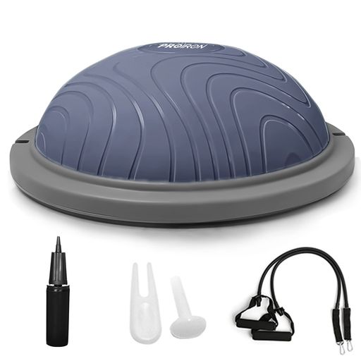 PROIRON バランスド-ム バランスボ-ル 半球 バランスボ-ド 耐荷重300kg (紫)