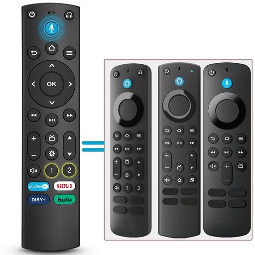 樂天商城 - ファイヤースティック 交換リモコン for fire-tv-stick 第3世代/PRO/4K/MAX ふぁいやースティックtv リモコンのみ for Insigniaスティック 純正同様 音声機能