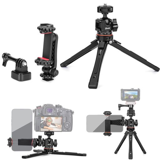 一体型Vlog三脚架キット – 調整可能なスマホスタンド、アクションカメラアダプター、360°回転ボールヘッド付き。録画用の携帯型スマホスタンド、iPhone vloggingキット、または出先でのクリエイター向け柔軟なカメラ三脚として最適です。 ユニバーサル1/4インチネジ互換 – 全てのカメラ、ジンバル、アクションカメラなどに対応。付属アダプターで、頑丈なカメラスタンド、iPhone三脚、またはコンパクトな旅行用三脚として使用可能。 60°回転ボールヘッド: スムーズな360°回転を実現するボールヘッドには、マイクやライトなどのアクセサリー取り付け用1/4インチネジアダプターが内蔵されており、ダイナミックなアングル撮影と、プロフェッショナルなVlog三脚や旅行用三脚としての性能を高めます。 ヘビーデューティーメタル構造: フルメタル素材で構築されたこの三脚は最大40kg、ボールヘッドは10kgまでの耐荷重を確保し、過酷な環境下での重機材にも優れた安定性と耐久性を提供します。