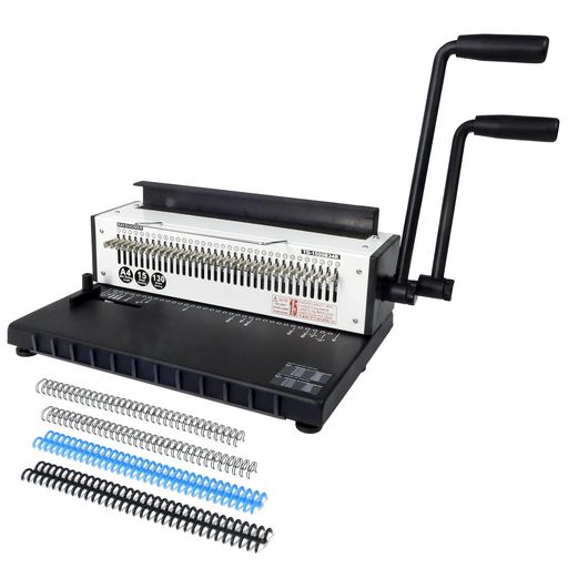 RAYSOONERTD-1500B34R製本機丸穴1~34穴まで調整可能パンチングと製本が一体化穴あけパンチA4、A5、B5用..