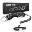 SWISS+TECHフィッシュグリップフィッシュキャッチャー魚掴み器アルミ製釣り道具魚つかみ耐荷重18kg軽量コンパクト海釣り池釣りバス釣り沖釣り船釣りランガンサビキ釣り穴釣り(4)