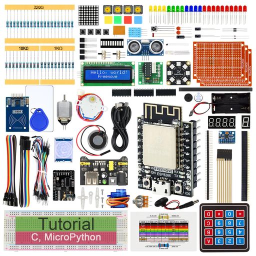 FREENOVE ESP8266 用アルティメット スターター キット (同梱) (ARDUINO IDE と互換性あり)、ESP-12S オンボード WI-FI、MICROPYTHON C コード、714 ページの詳細なチュートリアル、218