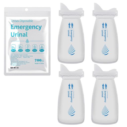 RuiMi携帯トイレ簡易トイレ4/8/12回分多機能緊急トイレ除菌男女兼用防災トイレ車載トイレ地震対策登山渋滞災害緊急停電断水脱臭携帯トイレ(700mL4回分)