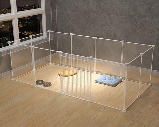 ペットフェンスペットサークル犬サークルケージDIY12枚接続式工具不要折りたたみ犬用広げるレイアウト..