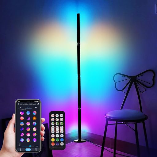 MOREFULLS ѿ ե RGB ĴĴ LED ޤꤿ߼ ե饤ȥʡ饤 ץ 1600 ܾ...