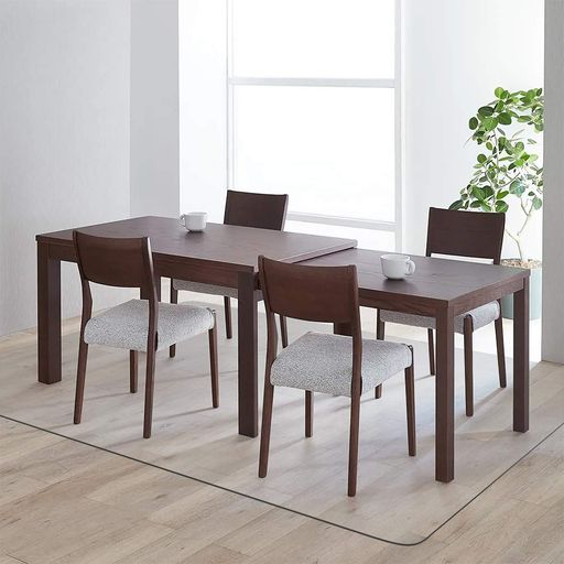 Rakuten - ダイニングマットクリアPVC180X300cm特大サイズ超大判厚さ1.5mmクリアマットテーブルマット透明マットソフト撥水おしゃれ汚れ防止お手入れ簡単床暖房対応滑り止め(180*300-NEW)