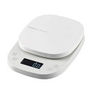 エレコムキッチンスケールタイマー付最大2KG最小0.1G表示ホワイトHCS-KS03WH(3)
