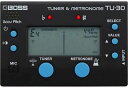 BOSSボスTU-30クロマチックチューナー&メトロノーム内蔵マイク/インプット搭載ギター/ベース/アコースティック楽器単4電池駆動基準音発音機能