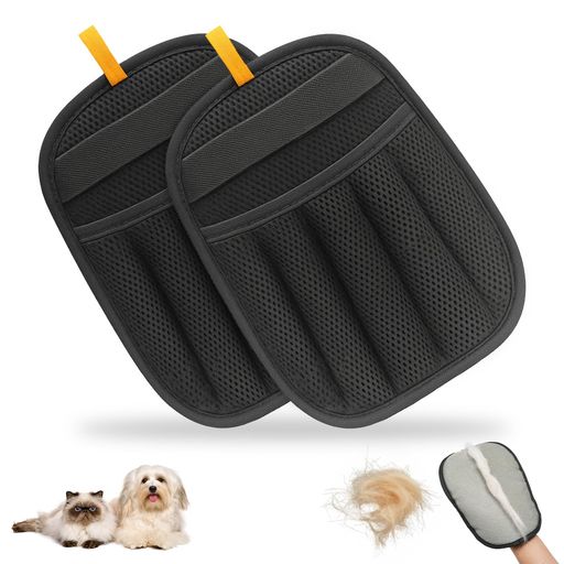 2アイテム【2025改良型】らくらく抜け毛グローブ猫の毛取り手袋ペット犬猫グルーミンググローブ静電気..