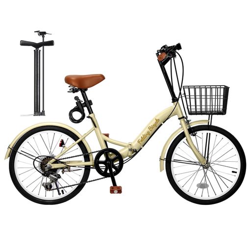 Mixiu折りたたみ自転車20インチ軽量素早く折畳可能P-O8シマノ6段変速高炭素鋼フレームハンドル・サドル高さ調整可能折り畳み自転車通勤通学折畳み自転車前後泥除け装備ワイヤーロック、…