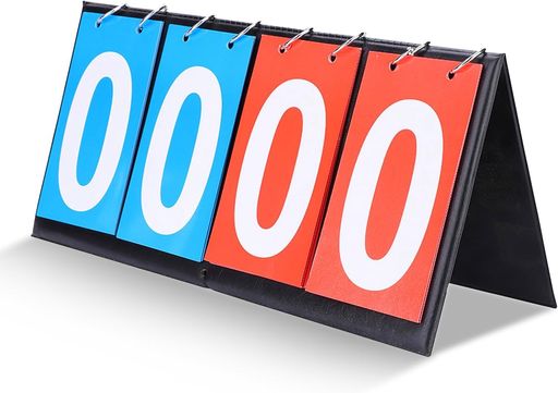 koundenekoスコアボード得点板4桁得点ボード読みやすいスポーツタイマー軽量防水加工折り畳み可能携帯..