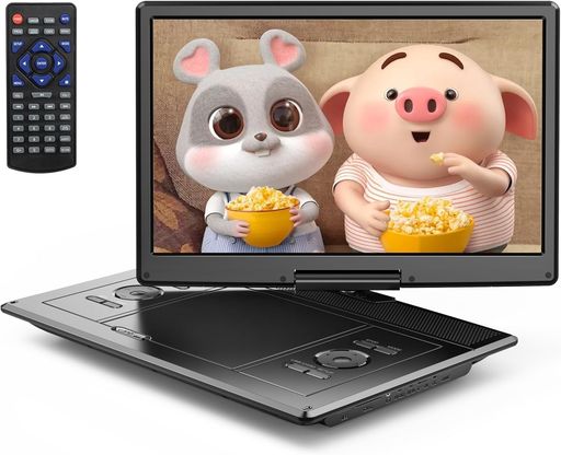 【14.1インチHD大画面】Yoton ポータブルDVDプレーヤー 16.9型 車載用 リージョン...