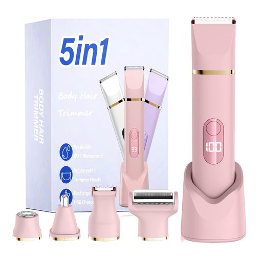 Syntelusa レディースシェーバー ボディシェーバー 女性 5in1 VIO 乾湿両用 電動シ...