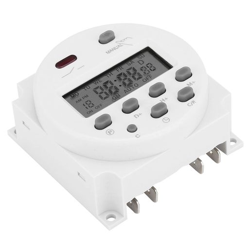 タイムスイッチ 制御電源タイマースイッチ タイムスイッチリレー コンパクト 干渉防止 CN101A AC/DC 12V 広告ライトボックス、放送機器、その他の電化製品などに適用