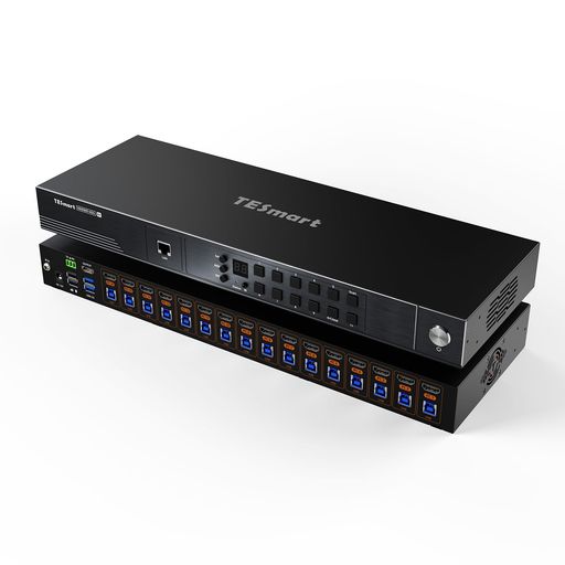 【8K出力 16x1 HDMI KVMスイッチ】このHDMI KVMスイッチはマウス、キーボード、モニターの1セットで最大16台のパソコン/PCを切り替えて操作できます。最大8K(7680x4320)@60Hz 4:4:4の解像度を対応し、4K@120Hz 12bit HDR及び4K@144Hz/165Hzの解像度にも下位互換性があります。 【プロなKVMスイッチ】HDMI 2.1ポートおよびHDCP 2.3に対応し、より高速かつ安全なデータ転送を実現します。HDR10+およびDolby Visionに対応し、より広いダイナミックレンジと高色精度で、よりリアルな映像表現を実現します。さらに、VRR(可変リフレッシュレート)、FVA(高速垂直配向)、ALLM(自動低遅延モード)に対応し、画面のティアリングやカクつきを効果的に軽減します。 【ADIチップ搭載で高効率】この16入力1出力kvmスイッチは高性能なADIチップを搭載し、高精度な信号処理と優れた安定性を実現します。EQイコライゼーション調整により、長いケーブル接続時の信号品質も確保。