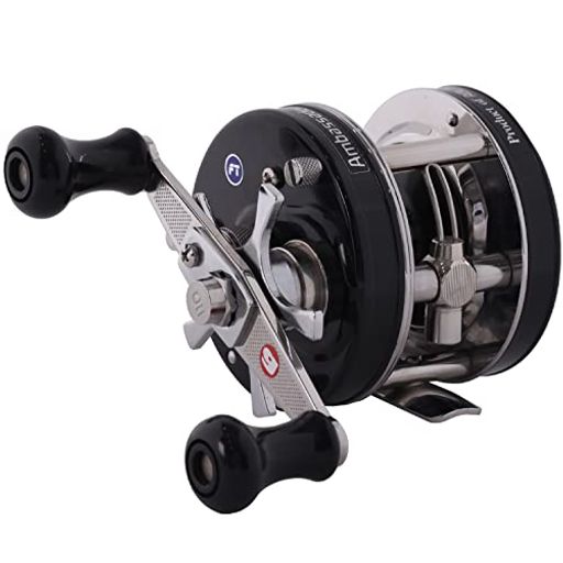 AbuGarcia (アブガルシア) アンバサダー (Ambassadeur) 4600CA ファクトリーチューン ブラック 右巻き クラッチタイプ ダブルハンドル バス ライギョ ナマズ トップウォーター丸形リール
