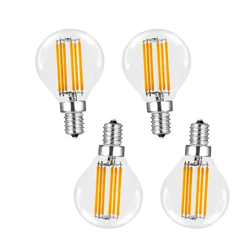 シャンデリア 商品名:LEDクリア電球、商品サイズ(CM):直径約45MM x高さ約72MM、消費電力:6W 、口金:E14 、色温度:電球色 (2700K) 私たちのE14口金LEDフィラメント電球を選んで、あなたの家庭生活に温かく快適な雰囲気を加えましょう。この電球は家庭用の寝室壁灯やベッドサイドランプ専用に設計されており、理想的な夜間照明ソリューションを提供します。省エネ効果が顕著で、LED技術を使用することで電気料金を節約し、環境保護にも寄与します。 技術的特徴:高効率の大型LEDフィラメント、AC100V、E14キャンドルホルダーベース、過負荷保護、短絡保護、過熱保護を使用します。これらの電球は調光できないことに注意してください。 温かな家庭の雰囲気を効果的に演出し、一日の仕事の後にリラックスし、快適な休息のひとときを楽しむ手助けをします。E14口金のデザインにより、この電球は多くのタイプの壁灯やベッドサイドランプと互換性があり、取り付けが簡単で、家庭のさまざまな場所に適しています。 白熱電球の60W形相当で、従来の白熱電球と比べ、消費電力は約90%を削減できます!家計にも優しい商品です。
