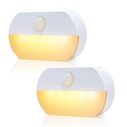 YzzYzz 人感センサーライト 室内 電池式 LED フットライト 足元灯 (電池別売り) 12...