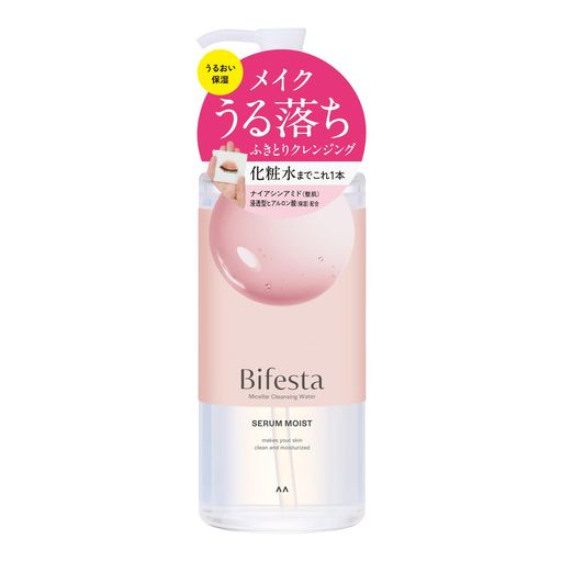 Bifesta(ビフェスタ) ミセラークレンジングウォーター モイスト ふき取りタイプ しっとり保湿 化粧水由来 オイルフリー 無香料 400ml