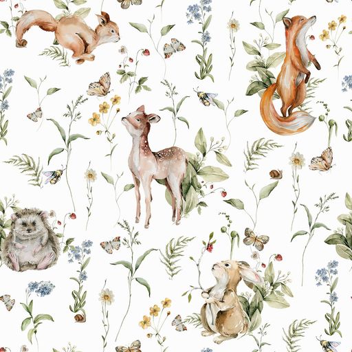 1. 【水彩で描く、森の動物たちの童話世界】 子鹿、リス、キツネ、ウサギ、ハリネズミといった愛らしい森の動物たちが、蝶やハチ、カタツムリとともに野花やイチゴに囲まれて暮らす、繊細な水彩画風のデザインです。「森の動物 壁紙シール 水彩 子供部屋」 の優しいタッチが、白い背景に透明感のある淡い色彩で映え、まるで童話の世界のような幻想的で温かな空間を演出します。色褪せしにくいインクジェットプリントで、貼るだけでお部屋を安心感に包まれた癒しの森に変える、幅約44cmx300cmの大判アクセントクロスです。 2. 【水回りも安心の防水・防汚PVC素材】 表面は高品質PVCで、防水・防汚加工を施しているため、「トイレ壁紙 防水 貼るふすま紙 動物」 としてキッチンや洗面所、トイレなどの水回りでも安心してお使いいただけます。醤油や皮脂汚れもサッと水拭きでき、お手入れ簡単。耐熱性も備え、厚手で下地が透けにくいので、水彩の繊細な動物たちの表情を長期間美しくキープします。 3. 【強粘着でしっかり貼れて、ドライヤーで跡なく剥がせる】 裏面は強粘着のり付き自粘着タイプで、壁面にぴったりと固定でき、長期間剥がれにくいのが特長です。